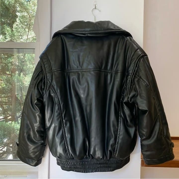 Bomber Faux Leather Jacket
