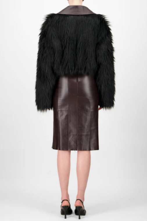 Bomber Faux Fur Jacket Outfit