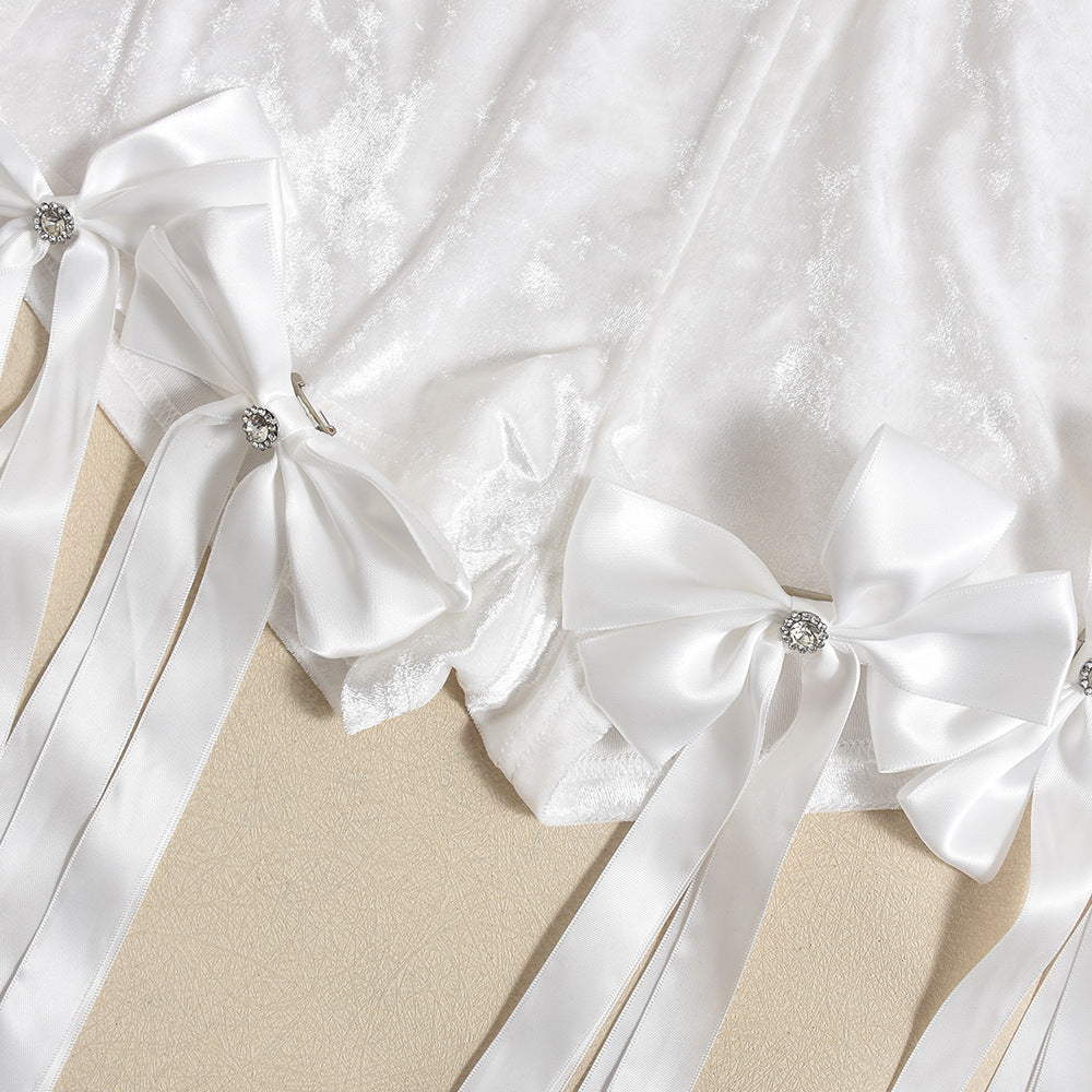 Adorable Bow Shorts Set