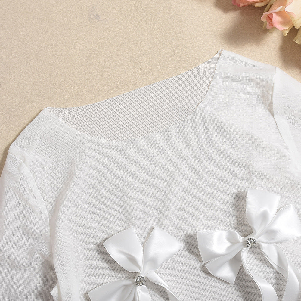 Adorable Bow Shorts Set