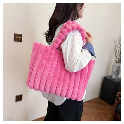 Chic Plush Tote Bag