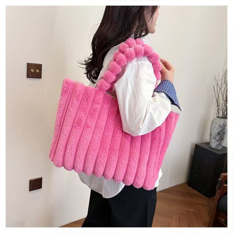 Chic Plush Tote Bag
