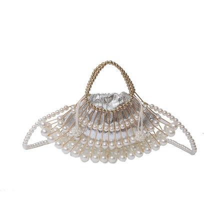 Vintage Pearl Tote Handbag