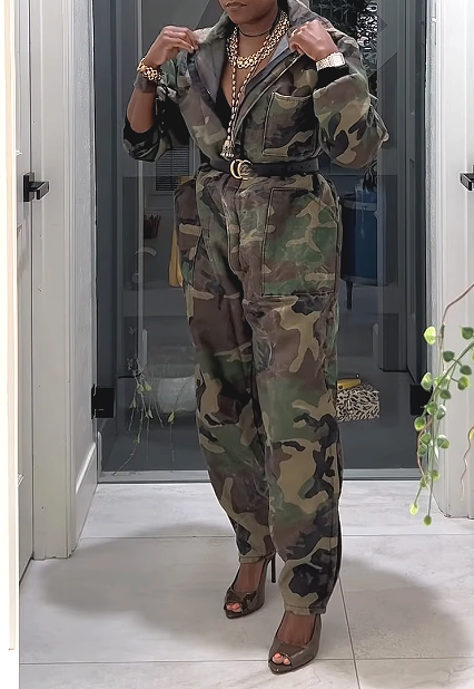 Chic Camo Jumpsuit