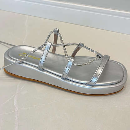 Rhinestone Strappy Sandals