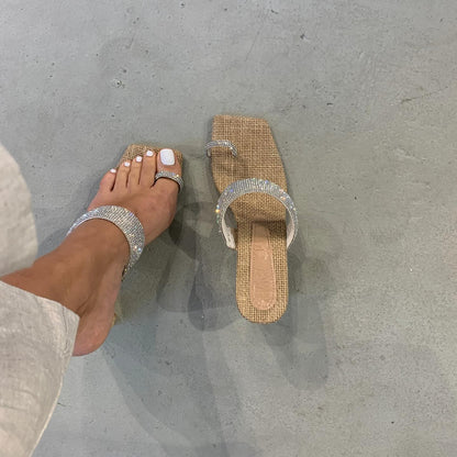 High Heel Silver Strap Sandals