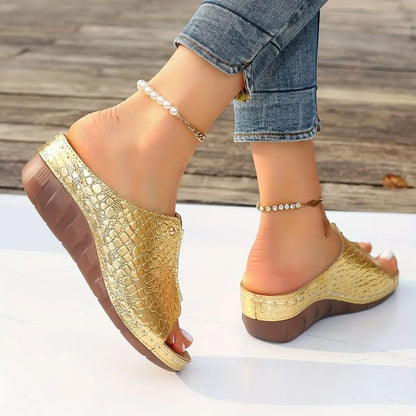 ?Last Day 50% OFF?Women's Snakeskin Sandals