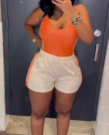 Backless sports suit