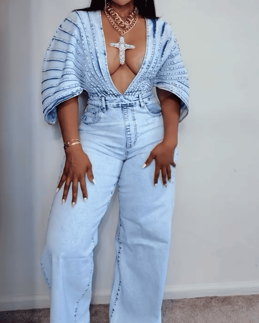 Born To Stand Out Denim Jumpsuit