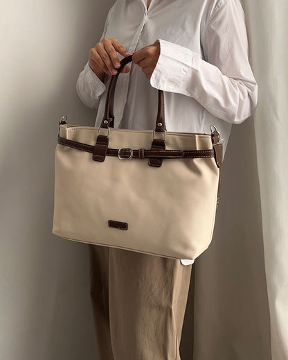 Multi Purpose Nylon Oxford Patch Tote Bag