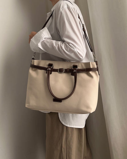 Multi Purpose Nylon Oxford Patch Tote Bag