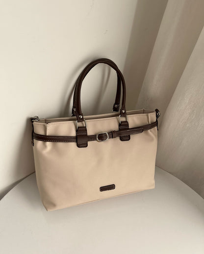 Multi Purpose Nylon Oxford Patch Tote Bag