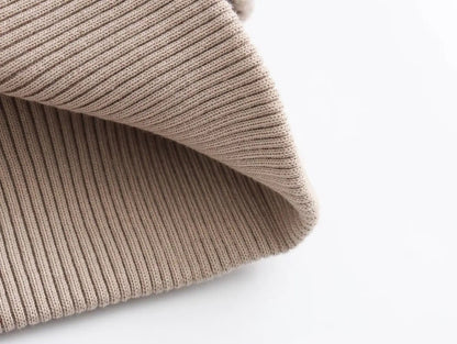 Beige Hooded Wool Jacket