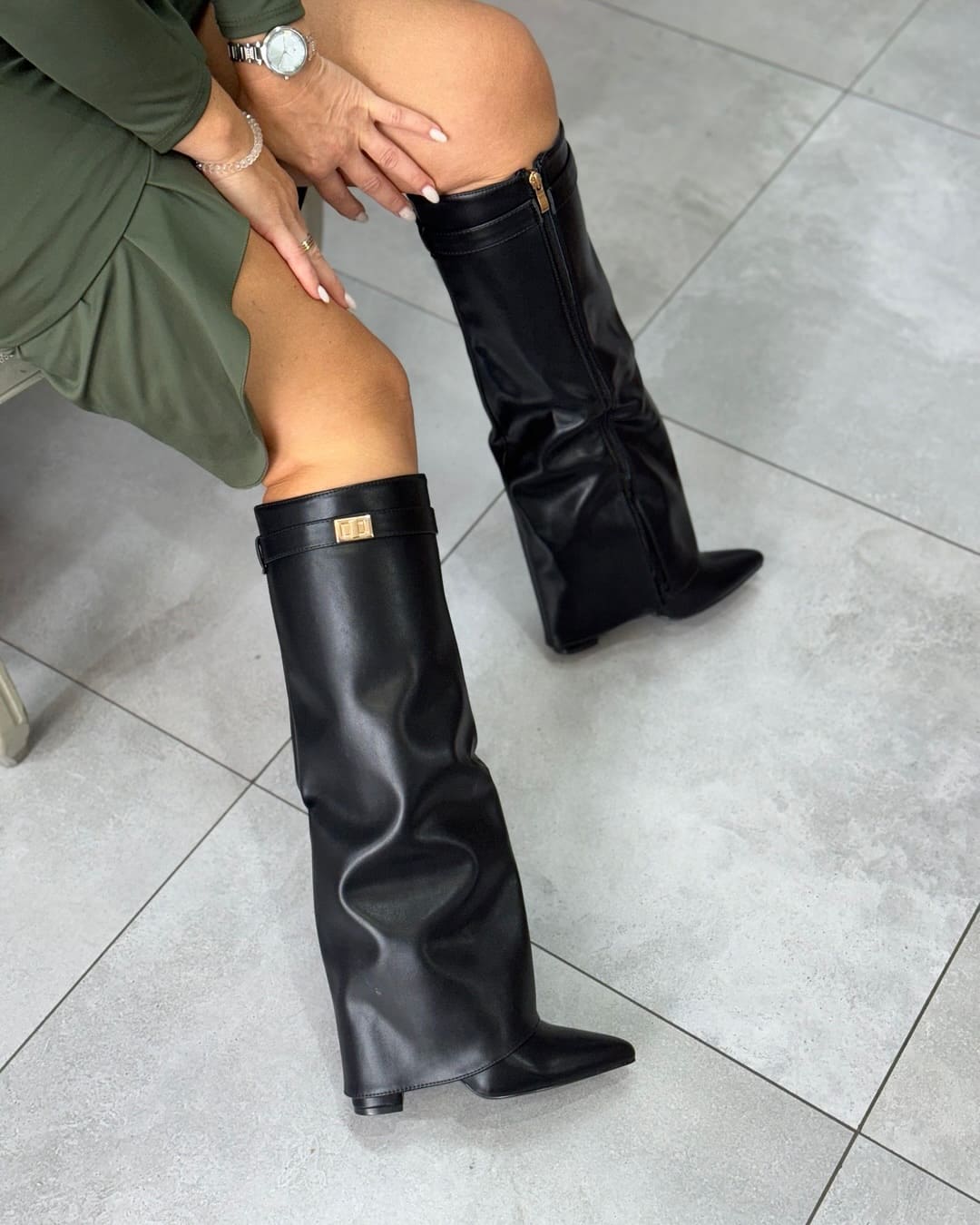Black Heel Boots