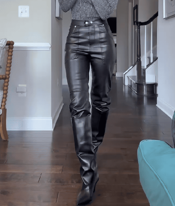 Vegan Leather Pants
