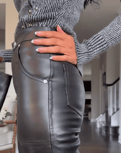 Vegan Leather Pants
