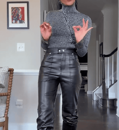 Vegan Leather Pants