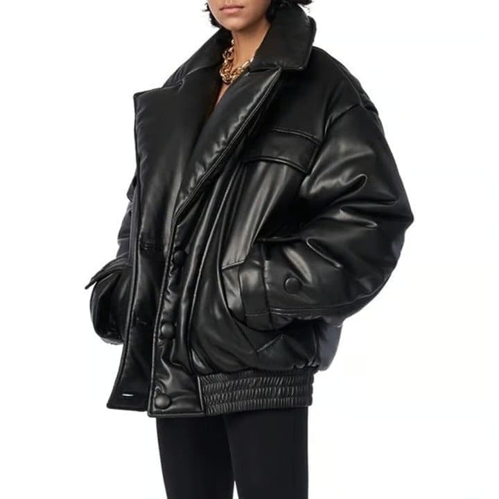 Bomber Faux Leather Jacket