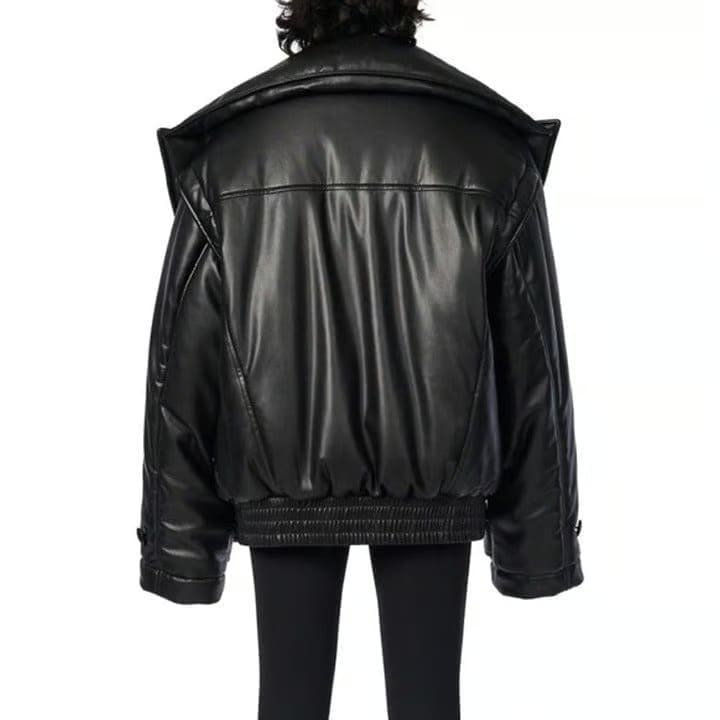 Bomber Faux Leather Jacket