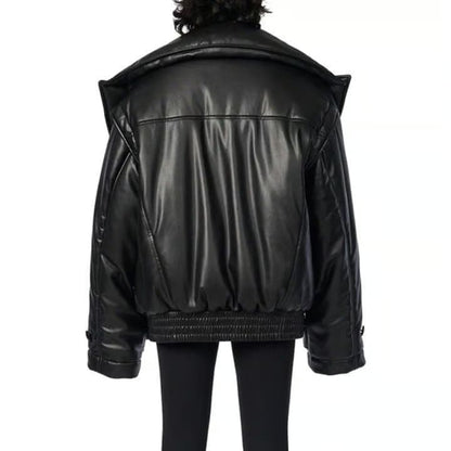 Bomber Faux Leather Jacket