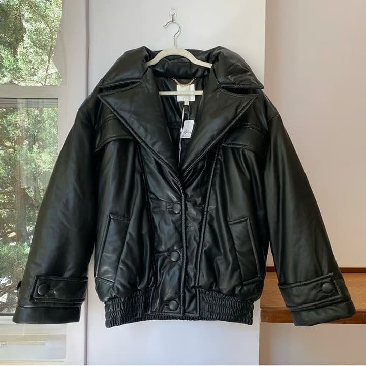 Bomber Faux Leather Jacket