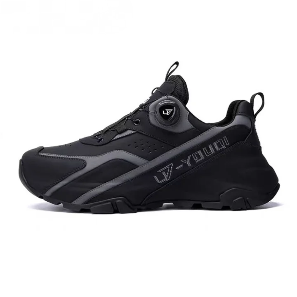 Breathable Casual Cowhide Chunky Sole Height-Enhancing Sneakers
