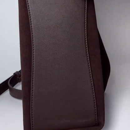 Nubuck Leather Underarm Bag Shoulder Crossbody Bag