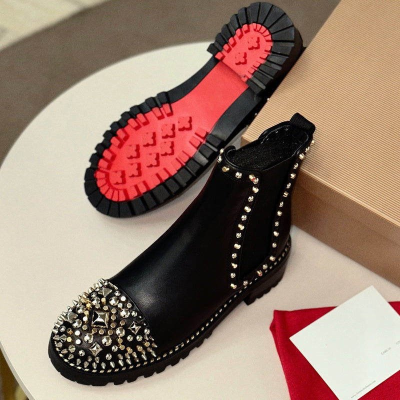 Fahion Studded Pedal Boots