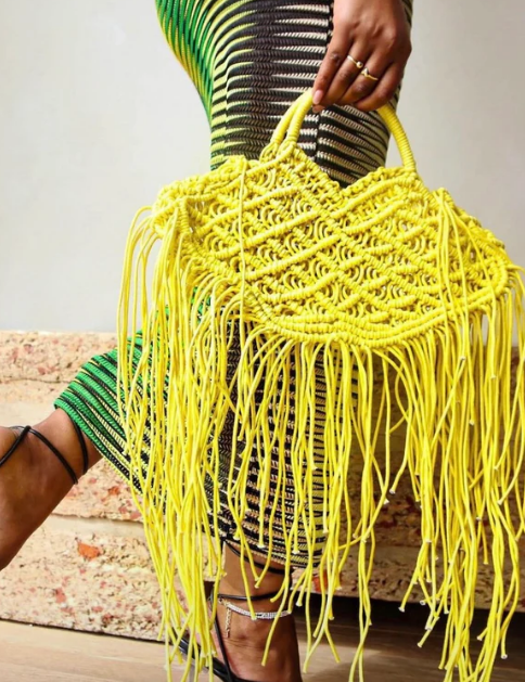 Fringe Tote Clutch
