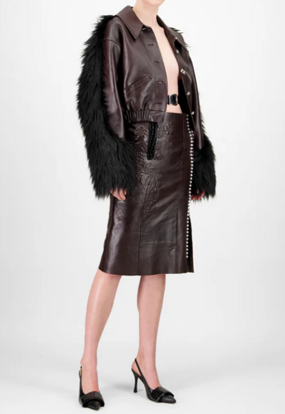 Bomber Faux Fur Jacket Outfit