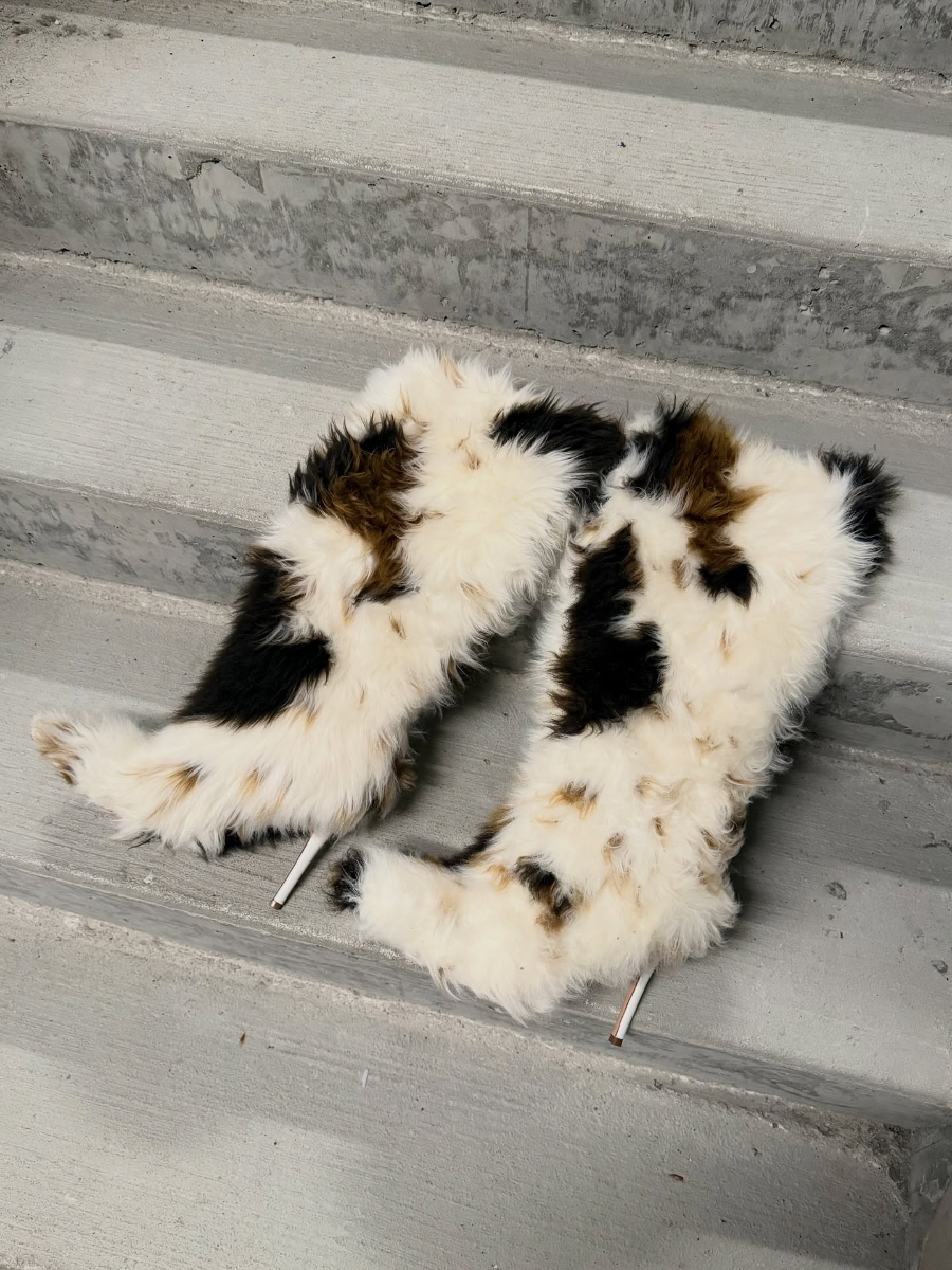 Faux Fur High Boots